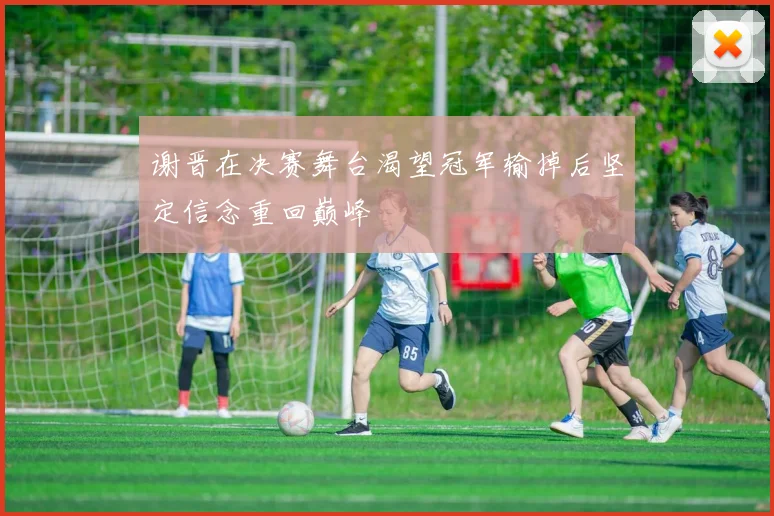 谢晋在决赛舞台渴望冠军输掉后坚定信念重回巅峰
